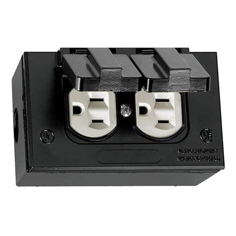 black box electrical engineering|black exterior outlet box.